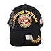 USMC Black Cap Marine Veteran in Gold