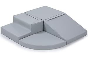 Sumbababy Foam Climbing Blocks for Toddlers: 4 PCS Soft Play Toys - Waterproof PU Leather Climber - Kids Indoor Playground Set for Preschool and Daycare