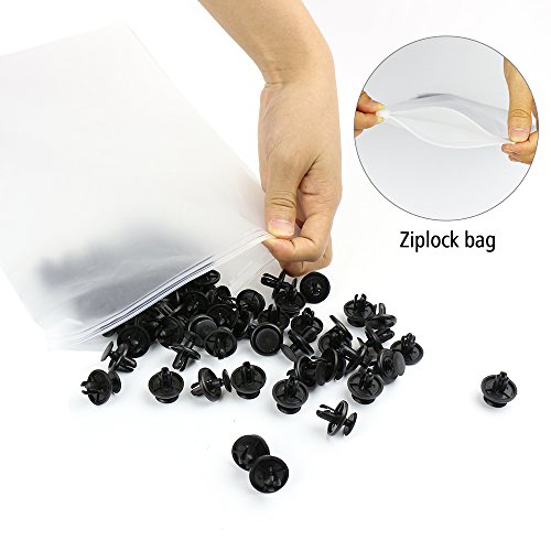 EZYKOO 100pcs Push-Type Retainer for Lexus Toyota Body Clips,Splash Shield Clips 90467-07201 Replacement Fasteners, Quality Nylon Push Rivets with Bonus Fastener Remover - Thumbnail 5