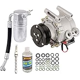 AC Compressor &amp; A/C Kit For Chevy Trailblazer GMC Envoy Buick Rainier Saab 9-7x Isuzu Ascender Olds Bravada 4.2L - BuyAutoParts 60-80265RK New