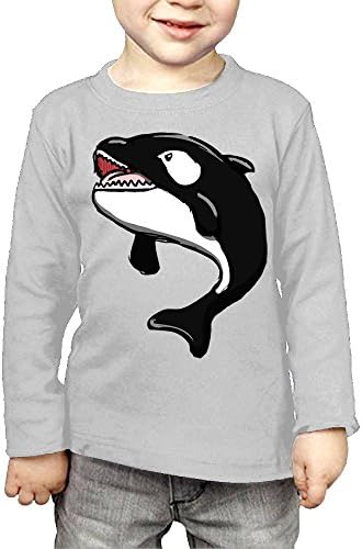 Intaiqub Black Whale Children's Long Sleeves T-shirt 4 Toddler Gray