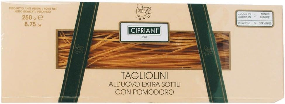 Cipriani Food Tagliolini Extra Thin Egg Pasta w/Tomato, 8.82 oz