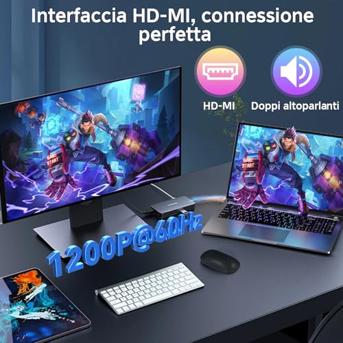 bvate Laptop Gaming 16 GB RAM 512 GB 1TB SSD Expansion Core i3 (up to 3.2 GHz) Notebook 16 Inch Laptop 1920 x 1200 IPS UHD 5G WiFi with Mouse & Keyboard Stickers Italian-Grey | Schermo IPS 1920×1200 FHD+, CPU fino a 3,2GHz, 5G WiFi, Mouse e adesivi tastiera italiana inclusi