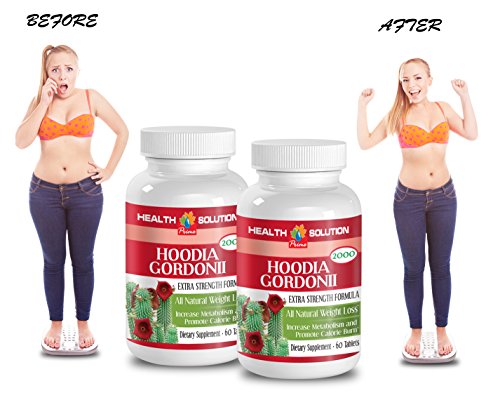 2 Bottle Pure Hoodia Gordonii Cactus 2000mg Lose Weight for Women