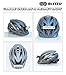 BLITZU Cyborg 180H Bike Light Super Bright USB Rechargeable Headlight - Helmet Bicycle Front Light Accessories. High Intensity LED Fits on Any Bicycles. Easy to Install for Cycling Safety Flashlight