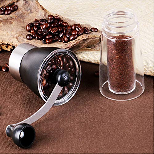 Coffee Grinder, Household Manual Coffee Grinder Pepper Mill with Stainless Steel Handle Suitable for Camping and Home