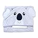 Hooded Baby Bath Towel - Cute, Large, Plush, Ultra Absorbent, Thick, Soft Natural Bamboo Koala Bear Wrap - Robe Plus Washcloth Set - Best for Bath, Beach, Pool, Shower, Infant, Kids, Boys, Girls