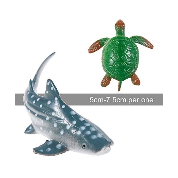 Nabance Sea Animal Figures Animal Toys 38PCS Mini Sea Animal Toys Set Realistic Animal Sea Life Figures Toy Educational…