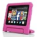 MoKo Case for Fire HD 7 2014 - Kids Shock Proof Convertible Handle Light Weight Protective Stand Cover for Amazon Kindle Fire HD 7 Inch 4th Generation Tablet (NOT Fits Fire 7 2015 Release), MAGENTA