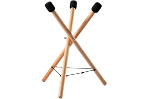 EKDJKK Handpan Stand, Tongue Drum Bracket, Solid Wood Adjustable Tripod Structure Holder, Extendable Snare Bracket for 12 to 22 Inch Percussion Instruments