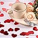 TecUnite 1000 Pieces Valentine Confetti Red Heart Table Confetti for Valentines Day Wedding Decoration
