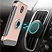 Samsung Galaxy J7 Refine Case,J7 2018,J7 Star,J7 Aura,J7 Aero,Galaxy J7 Top,J7 Crown,J7 Eon Case,GETE 360 Degree Rotating Ring Holder Kickstand Protective Cover (Rose Gold)