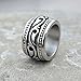 Trendy Wide Stainless Steel Celtic Band Thumb Ring for Men Manly Vintage Punk Biker Jewely Size 10 13mm(Silver)