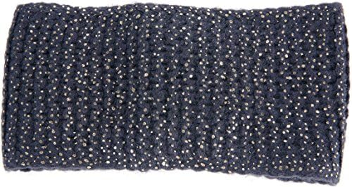 Jabeu Girls Turban Style Knitted Earmuff - 5-12 - Dark Grey with Glitter