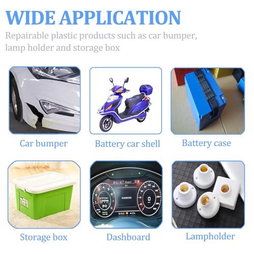 220W 2 in 1 Plastic Welding Machine with 800pcs Welding Nails (6 Models), Car Bumper Repair Kit with 56pcs Welding Rods, Used for Plastic Welding (Black)