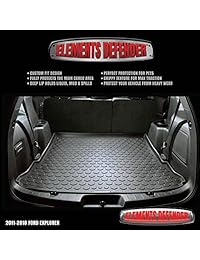 Alfombrilla de carga para Ford Explorer 2011   2018 por Elements Defender (ajuste perfecto garantizado), resistente para todo tipo de climas, maletero y maletero, 100  resistente a la intemperie, se adapta a todos los modelos Explorer entre 2011   2017