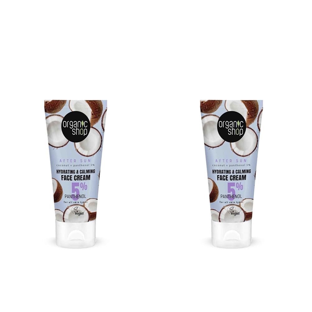 Organic Shop After Sun hydrating & calming Face Cream (50ml) (Pack of 2)