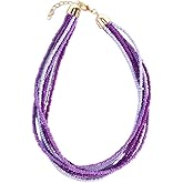 Colorful Multilayer Beaded Necklace Choker For Women Boho Statement Trendy Jewelry