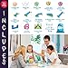 Hippococo Magnetic 3D Building Blocks with Marble Run Game: New Innovative STEM Educational Toy for Boys/Girls, Durable, Sturdy & Safe Construction Set, Promote Kids Creativity & Imagination (32 PCS)