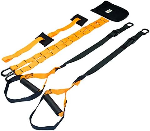 The Gear Outfitter Bodyweight Resistance Training Straps | Exercise Bands For Stretching, Strengthening, Physical Therapy, Fitness &amp; Rehab | Includes Carrying Bag &amp; Extension Straps
