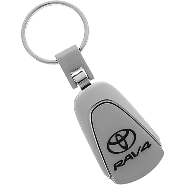 thumbnail image 2 of Officially Licensed Toyota RAV4 Blue Teardrop Keychain - Metal Logo Fob 2 of 6