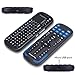iPazzPort Mini Wireless Keyboard with Touchpad, Universal Infrared Remote Control, 2.4GHz Wireless Portable USB Keyboard for PC/Android TV Box/Smart TV/Raspberry Pi 3 KP-810-19RS