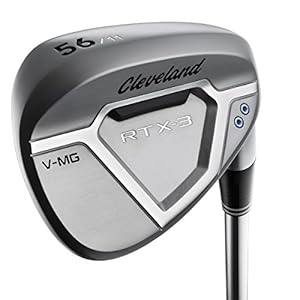 Cleveland Golf Men's RTX-3 VMG (Mid Bounce) Cavity Back Wedge, Tour Satin