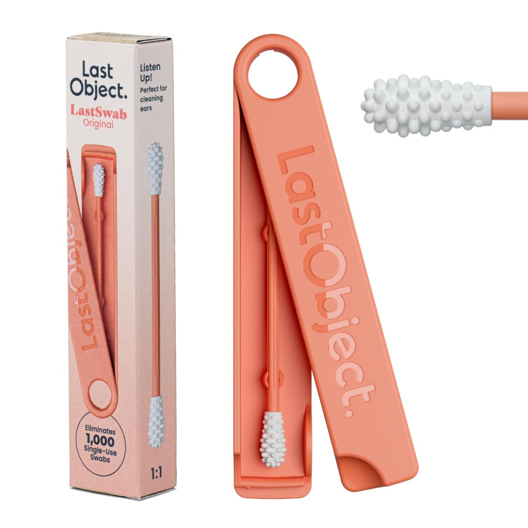 LastSwab® Reusable Buds Swabs for Ear Cleaning - The Sustainable and Sanitary Alternative to Single-Use - Zero Waste and Easy to Clean - Comes with a Convenient Travel Case Holder