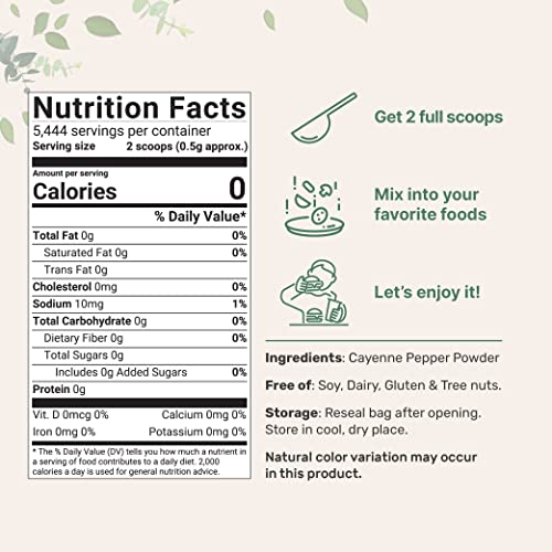 Micro Ingredients Ground Cayenne Pepper Powder Bulk, 6 Pounds 60,000