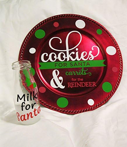 Cookies for Santa Plate Cookies &amp; Milk for Santa Set