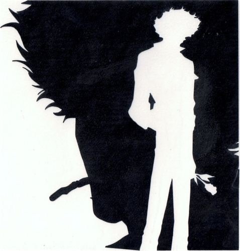 Cowboy Bebop Silhouette Spike Car Window Wall Macbook Notebook Laptop 