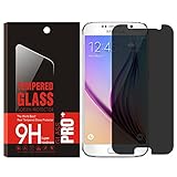 Soundmae Samsung Galaxy S6 Privacy Anti-Spy Tempered Glass Screen Protector Shield with 0.3mm 2.5d Round Edge,Retail Packing