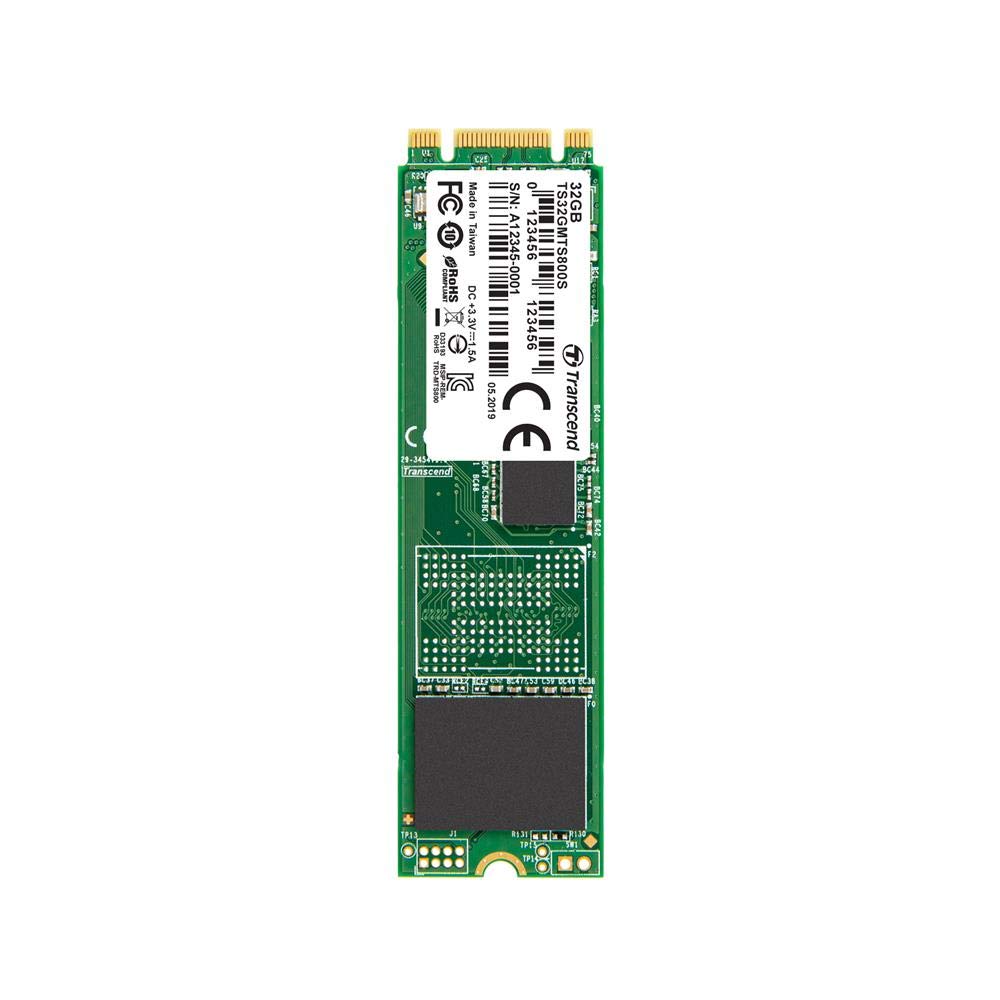 Transcend 32GB SATA III 6Gb/s MTS800S 80mm M.2 SSD800S SSD Up to 530/460 MB/s TS32GMTS800S