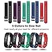 ID115 PLUS HR Replacement Bands - Adjustable Replacement Wristbands for Fitness Tracker ID115 Plus HR, 5 Pack (Black, Red, Blue, Green, Purple)
