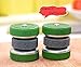 Drhob 2PCS Round sharpening stone Rapidly rotating wheel sharpener knifes Outdoor Pocket Tool Portable Scissor Grinder (Color: Multicolor random)
