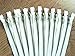 Antique Gold Zippers by YKK - no. 5 White Zippers for Handbags - 6 inch, Pack of 10