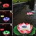 Firefly Trendy Hip Unique Waterproof Solar Floating LED Lotus Light, Color-changing Flower Night Lamp /Pond /Garden/house Lights for Pool /Party Fancy Ideal Novel Creative Gift for Christmas (MULTI, 1)