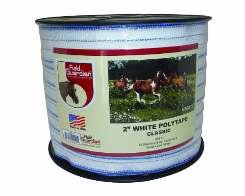 Field Guardian 2" White Polytape Classic for electric fence