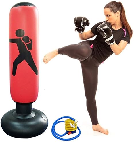 Himifuture 160cm Punch Bag Inflatable Free Standing Fitness