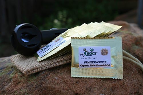 NEW - FRANKINCENSE ORGANIC - 8 Natural Car Air Fresheners of 100% Organic Essential Oil - Includes Car Electric Diffuser