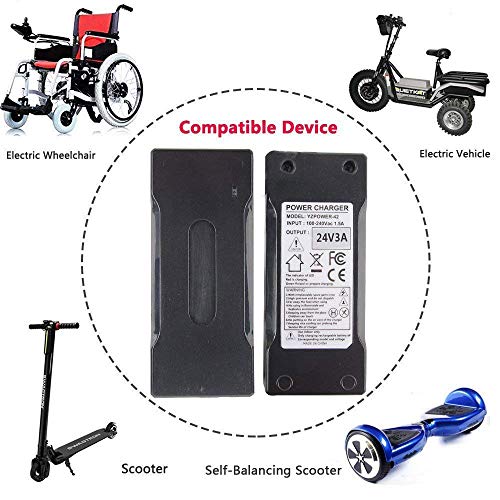 Abakoo New 24V 3A Adapter Charger for Jazzy Power Chair, Pride Hoveround Mobility, S300 S350 S400 S5 - //coolthings.us