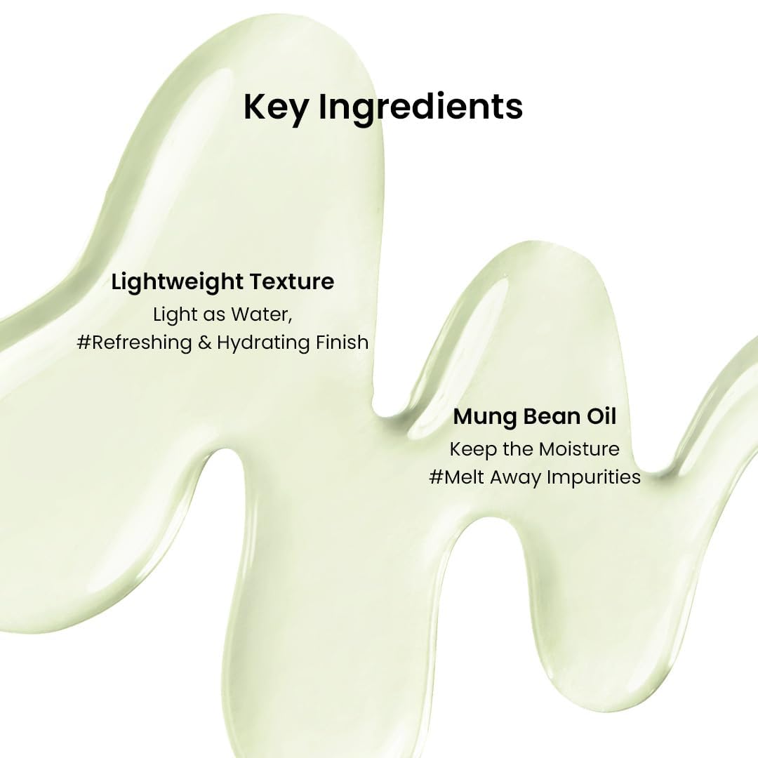 beplain Mung Bean Cleansing Oil(6.76fl.oz/200ml)| Fragrance-Free | Non-Comedogenic Tested| Makeup Blackhead Remover & Deep Pore Cleanser| Suitable for Sensitive Skin| Double Cleansing Korean Skincare