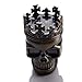 3 Piece Cool Skull Metal Spice Grinder, 3 Inch Small Pocket Herb Grinder Tool with Compact Sharp Teeth, Durable and Useful Easy to Clean