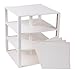 Strictly Briks Stackable White Short Base Plates for Building Blocks - Compatible with Lego & Major Brands - 10 x 10 in - 4-Pack & 30 Stackers