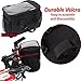 Zento Deals Handlebar Bicycle Bag – Removable Bag- Durable Tear Resistance Polyester Bag with Reflective Stripes for Safety and Protection at Nightthumb 3