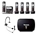 Panasonic KX-TG7875S Bluetooth Enabled Phone w/KX-TG680S DECT 6.0 Cordless Telephone, Headset & Range Extender