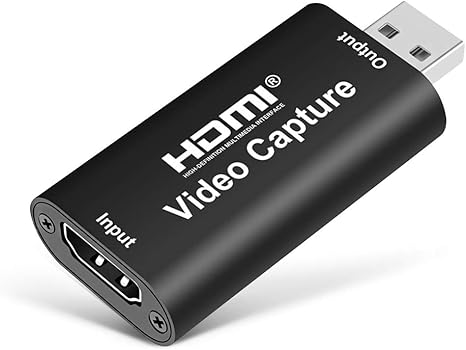 Vabsce Hdmi To Usb Video Audio Capture Card For Windows Mac Os Black Plug And Play 1080p Hd Live Video Recording Via Dslr Camcorder Action Cam Internal Tv Tuner Capture Cards Internal