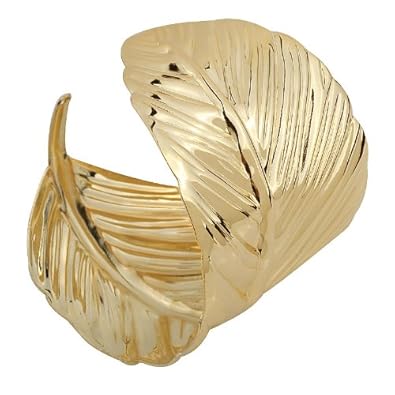 YAZILIND hoja diseño ancho brazalete pulsera mujer oro joyas
