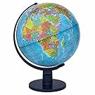 Waypoint Geographic Scout World Globe- Great Quality Globe For Kids & Teachers- More Than 4,000 Name Places- Great Color & Unique Construction- Up-To-Date World Globe- Geography Globe With Stand- 12”