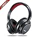Over Ear Noise Cancelling Headphones with Microphone, Wired Stereo Headsets with Case for Air-Travel